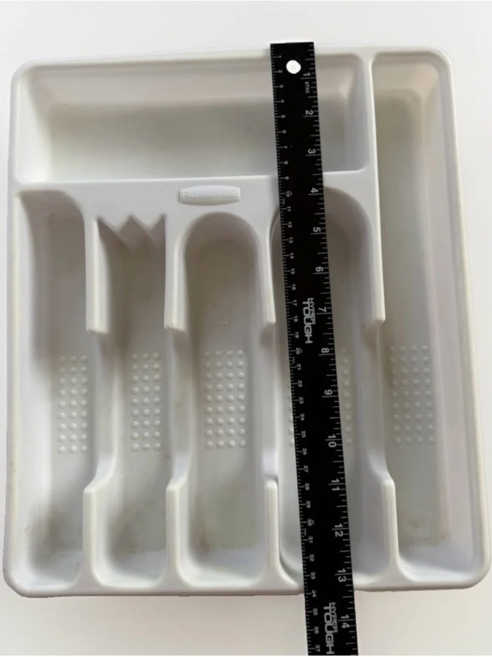 Vintage Rubbermaid White Silverware Drawer Organizer Tray 2925 Flatware Utensil